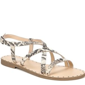 Franco Sarto Kayak snakeskin print sandals